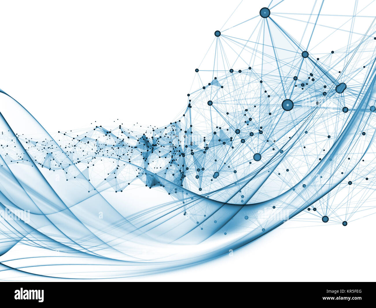 Waves network. Sine pattern.