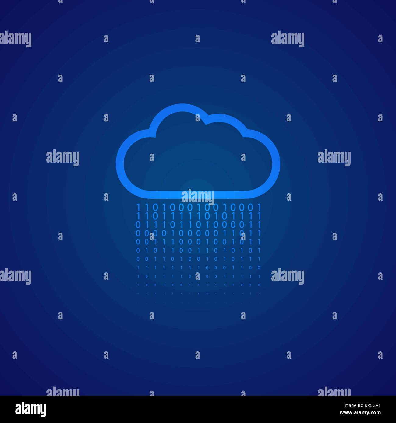 Cloud storage of digital data is abstract. Vector illustration Stock ...