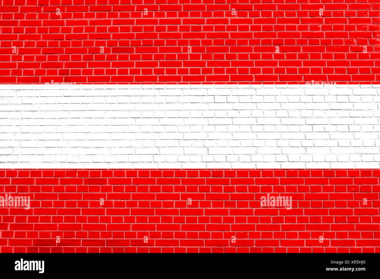 Flag of Austria on brick wall texture background Stock Photo - Alamy