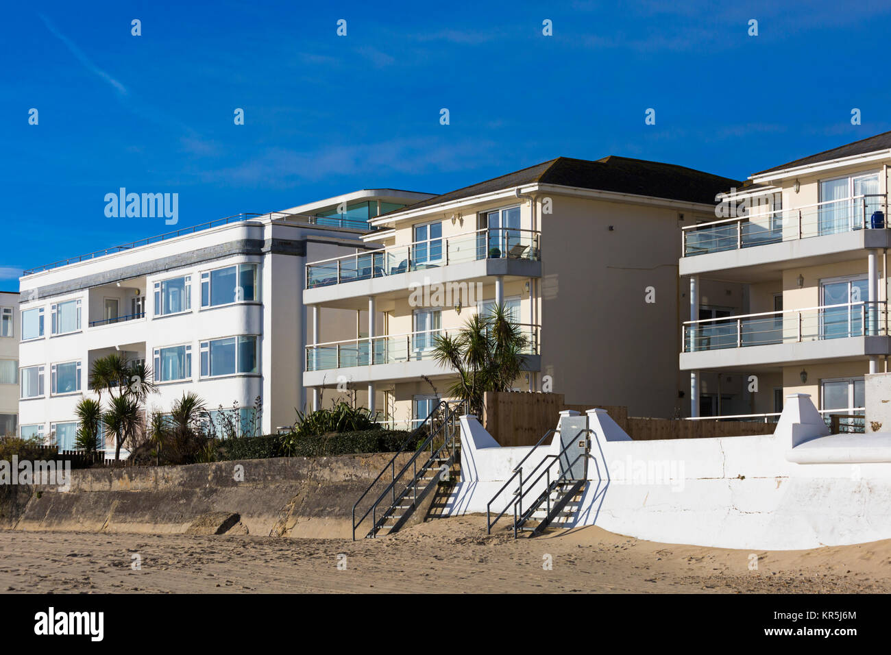 Luxury seaside properties at Sandbanks, Poole, Dorset, England UK in