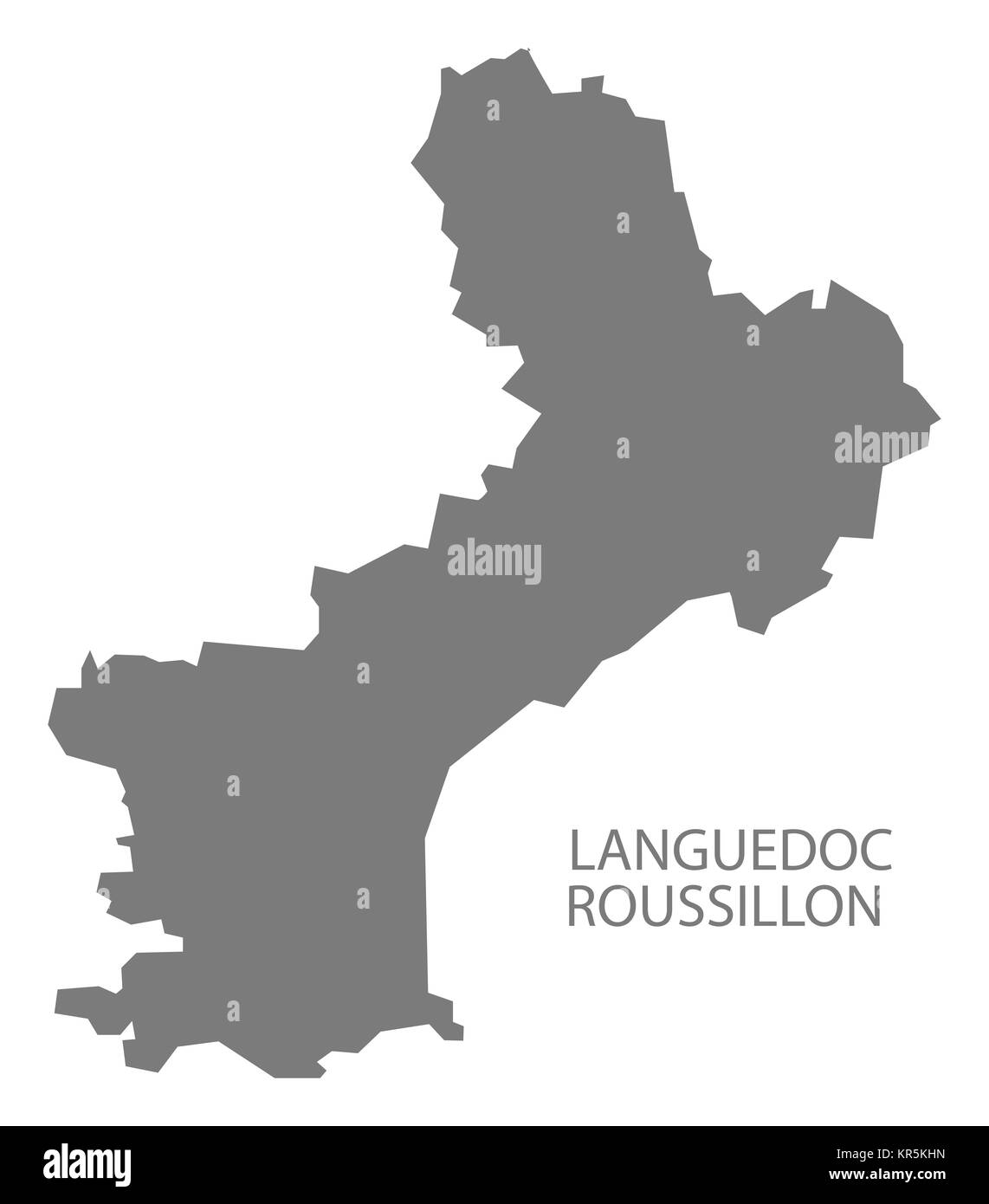 Map of languedoc roussillon Black and White Stock Photos & Images - Alamy