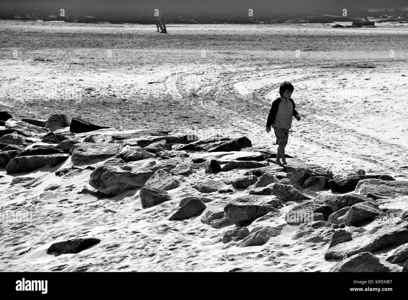 Solitude at the beach Stock Photo