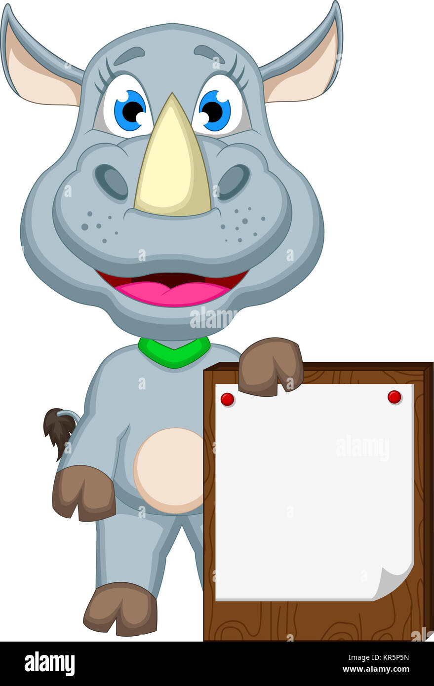 Rhinoceros cartoon hi-res stock photography and images - Alamy