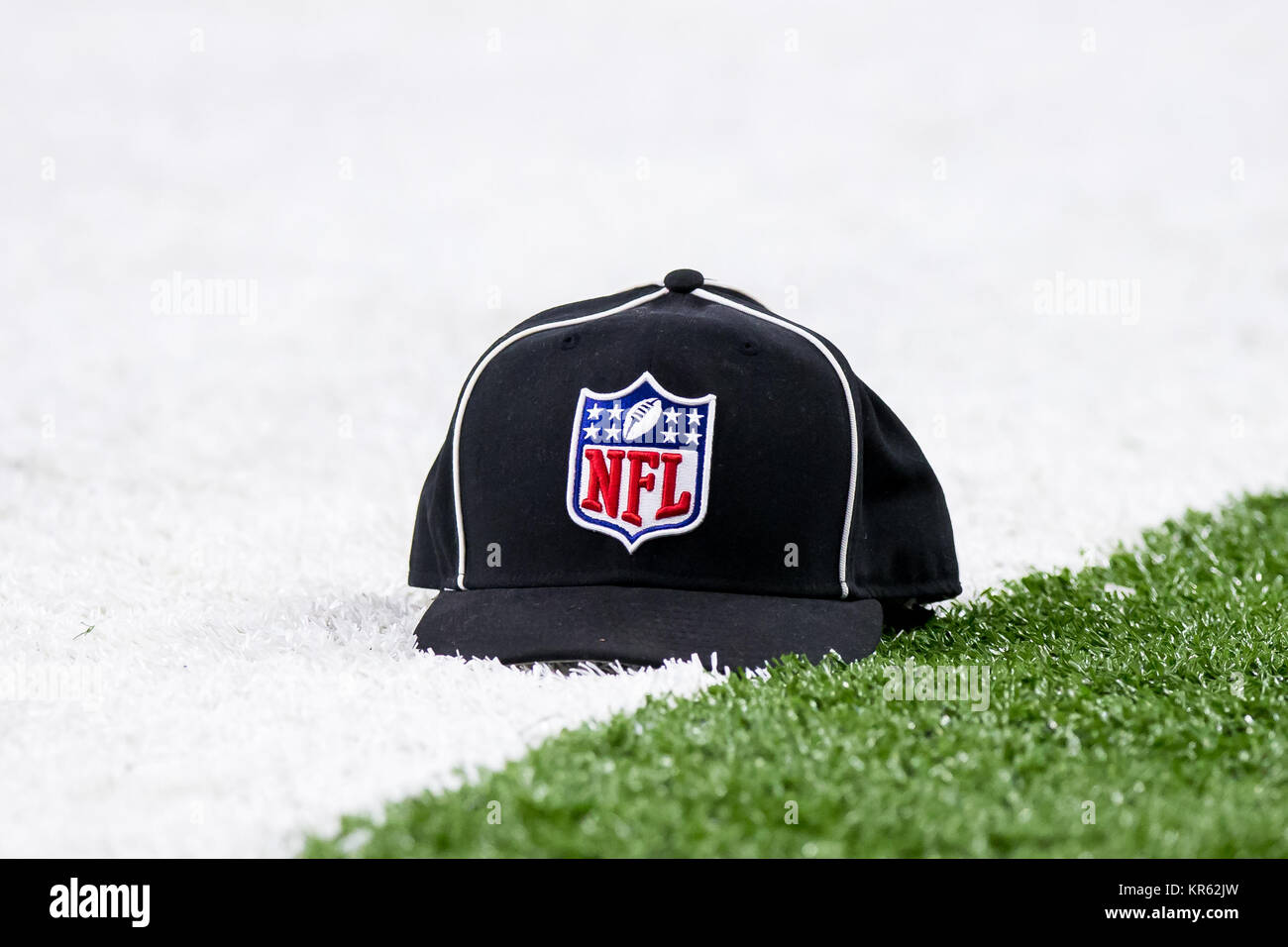 December 17, 2017 - NFL referee hat on the turf during the game against New  Orleans Saints and New York Jets during the second half at the  Mercedes-Benz Superdome in New Orleans,