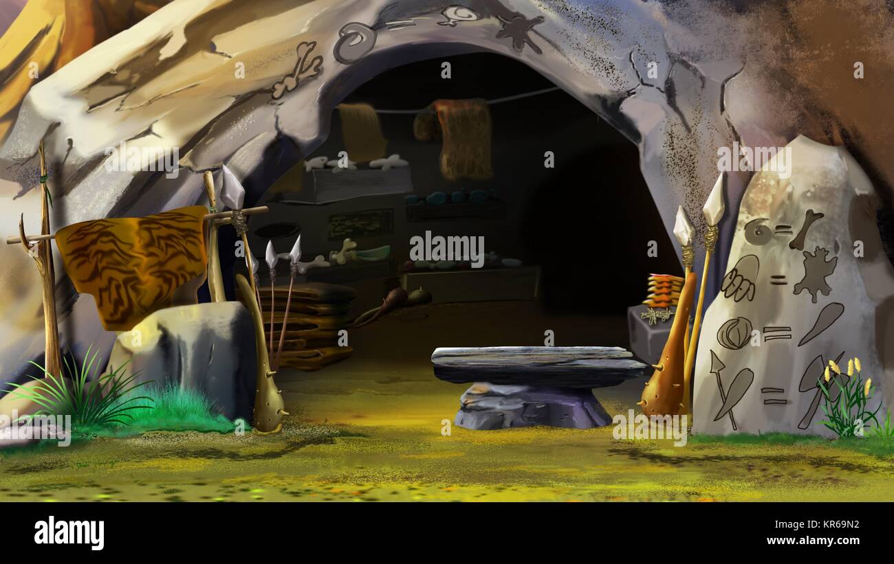 Entrance to the Stone Cave Stock Photo Alamy