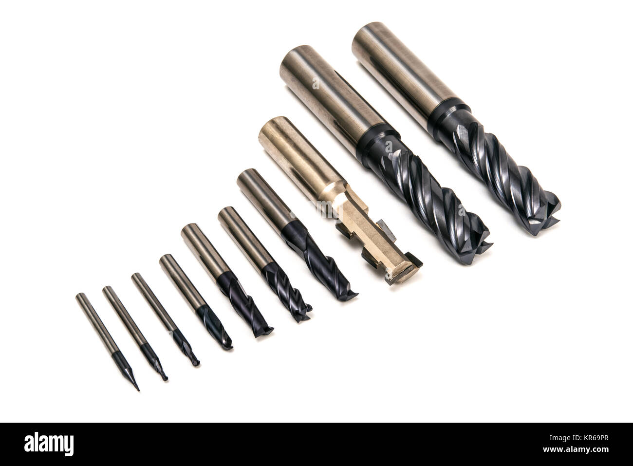 Drill Bits Set Industrial Tools Stock Photo Alamy