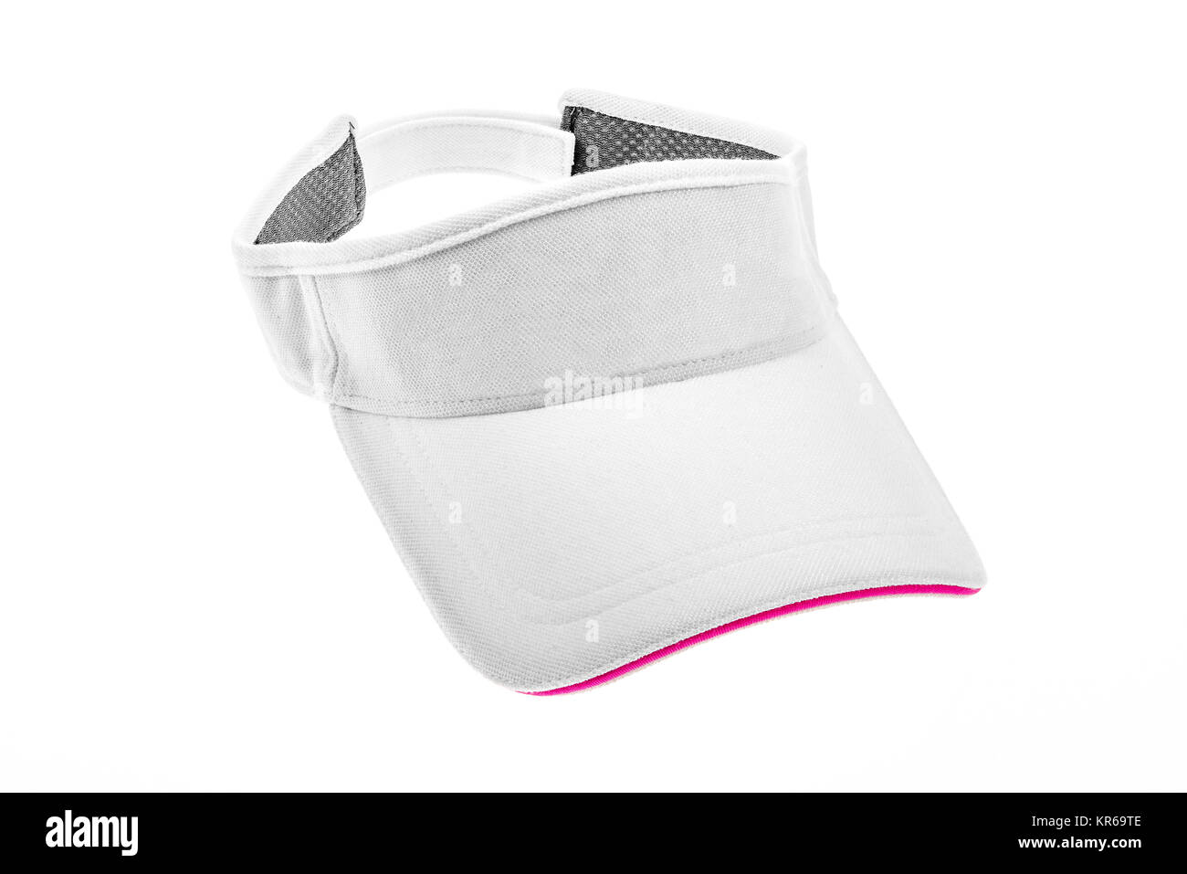 Adult white golf visor for man or woman Stock Photo Alamy
