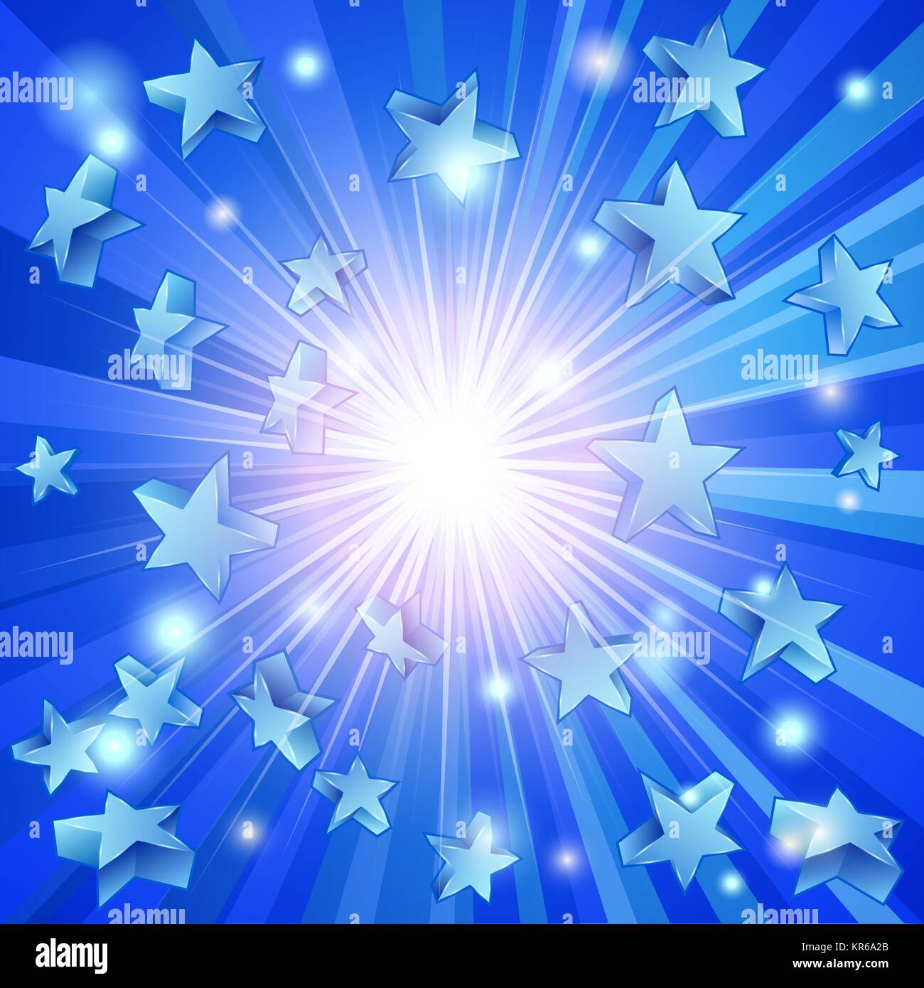 Blue background white stars pattern hi-res stock photography and images -  Alamy