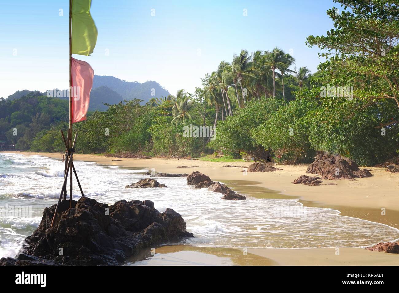 ko jump: the forgotten island the southernmost tip of thailand Stock Photo