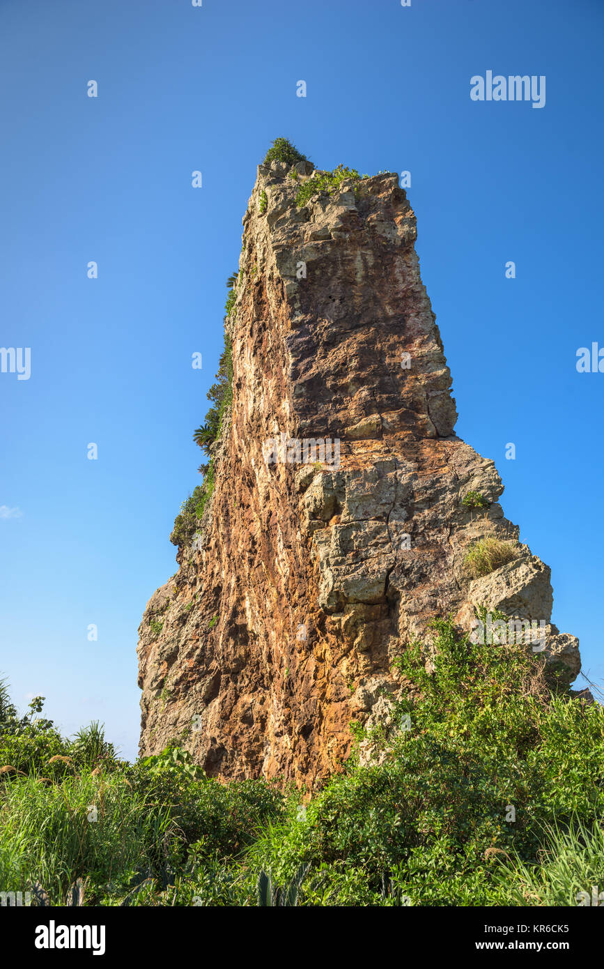 Tachigami Rock on Kumejima Island, Okinawa, Japan Stock Photo - Alamy