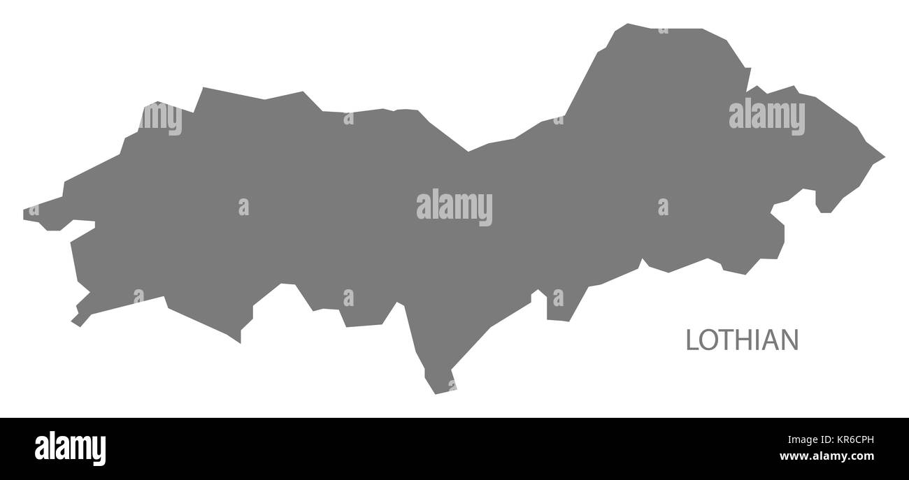 Lothian Scotland Map grey Stock Photo Alamy
