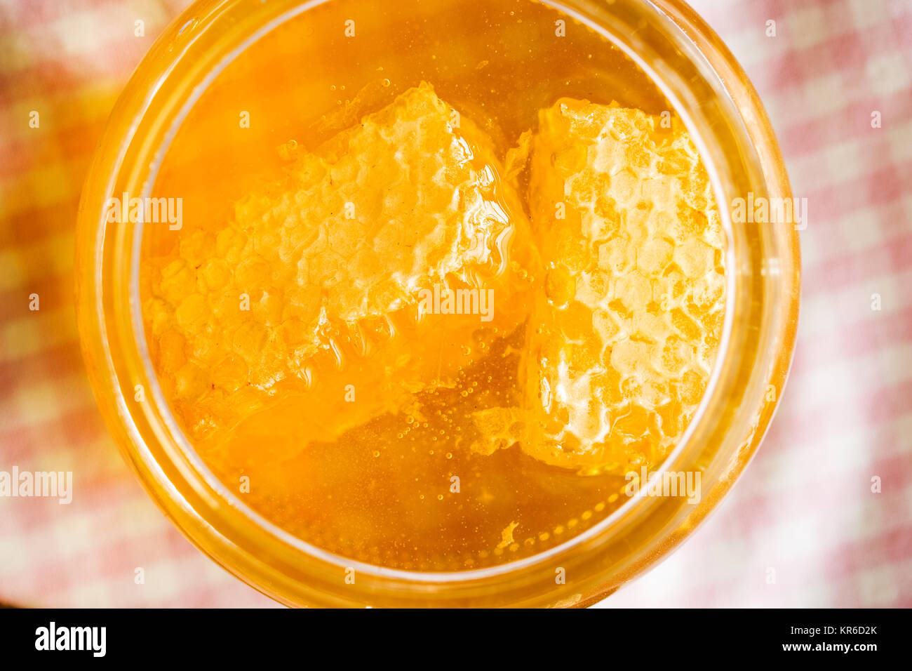 in jar with honey Stock Photo Alamy