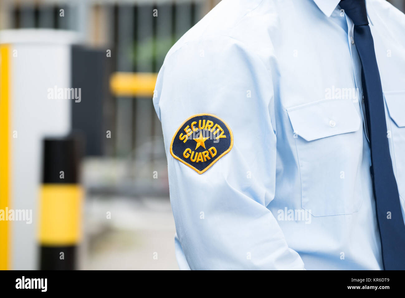 Male Security Guard In Uniform Stock Photo Alamy