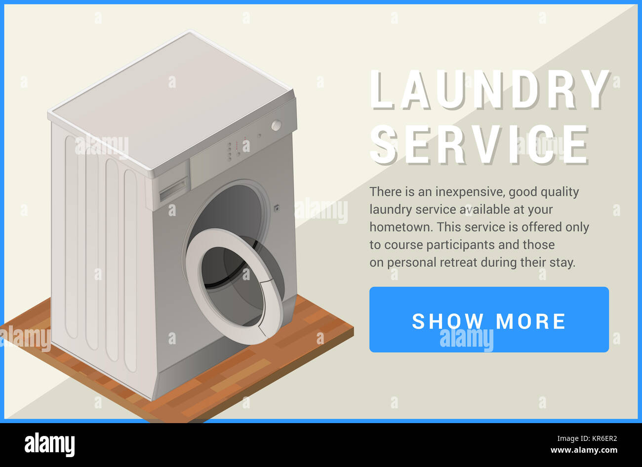 washing machine isometric flat Stock Photo