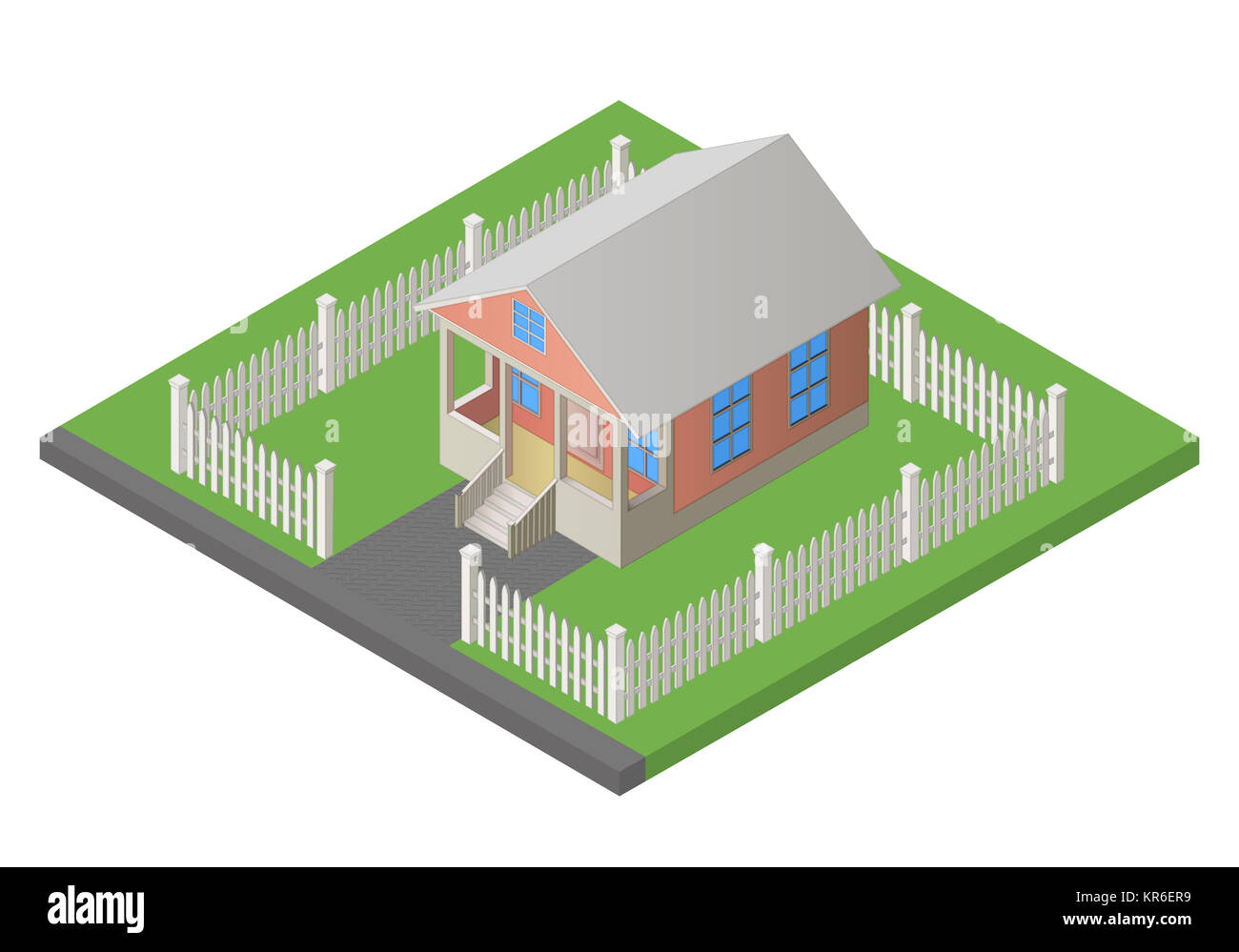 Vector Isometric Building House Icon High Resolution Stock Photography ...