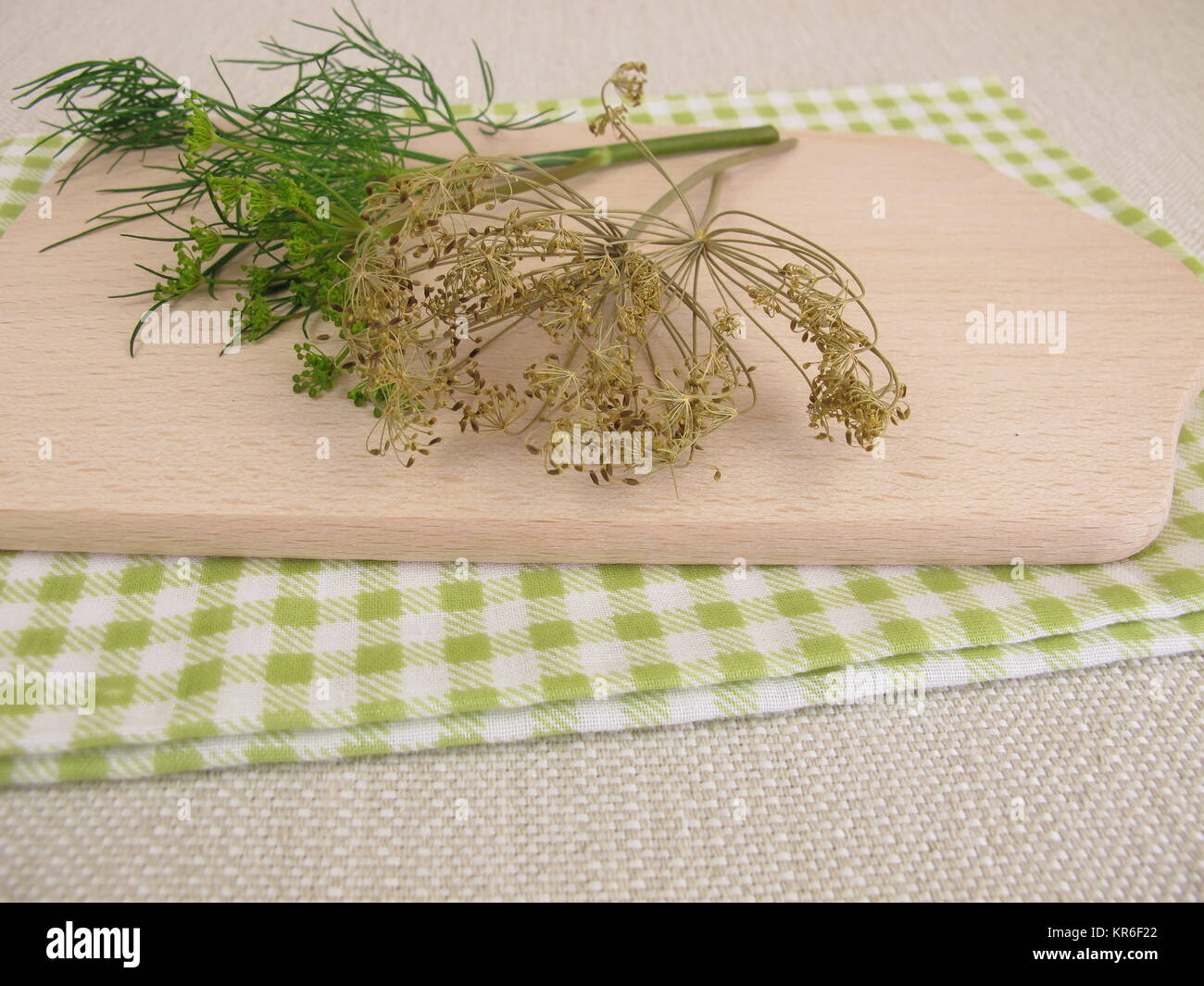 fresh and dried dill Stock Photo Alamy
