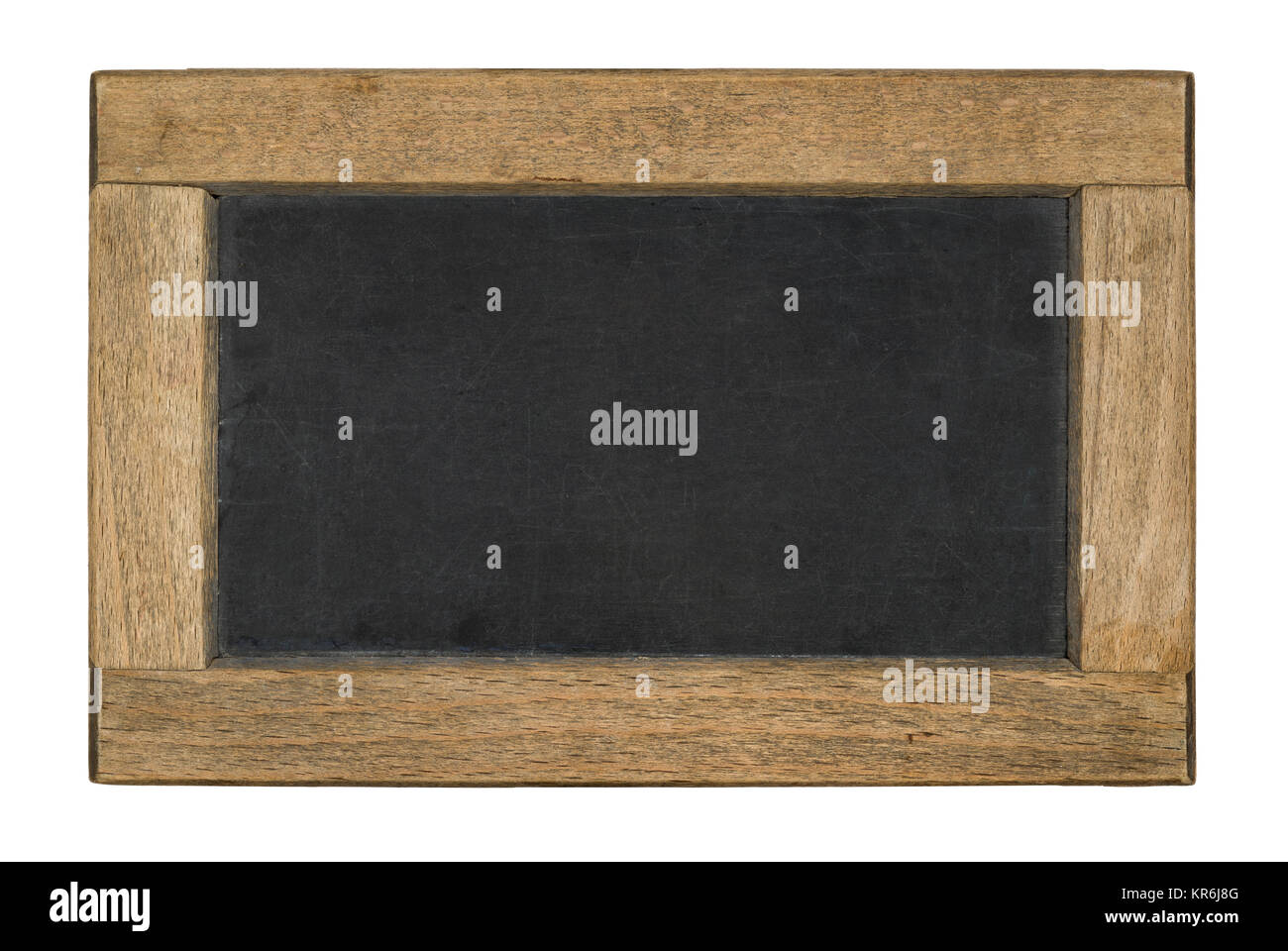 small blackboard on white background Stock Photo Alamy