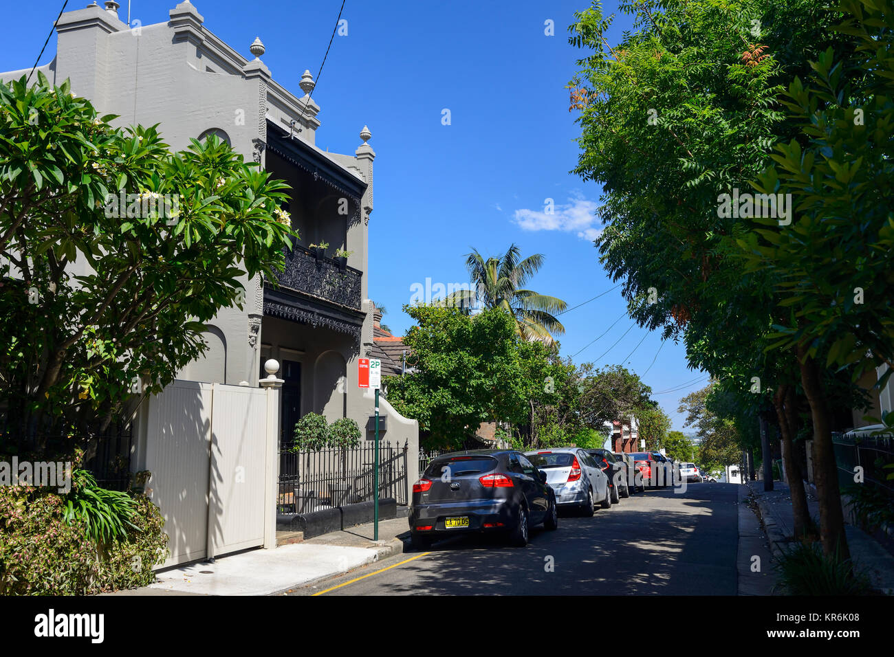 Restored Victorian residential houses in the suburb of Newtown, Sydney