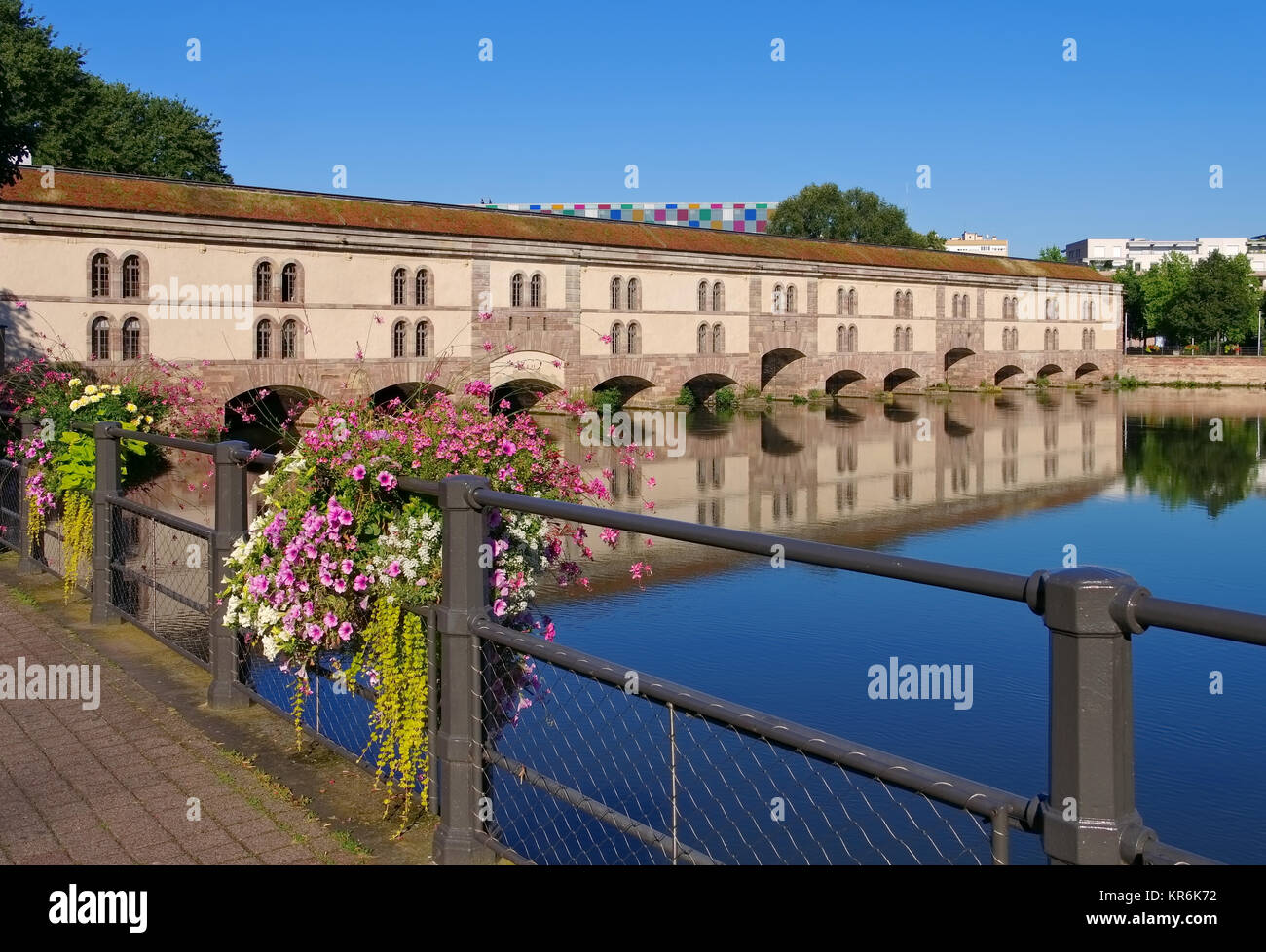 barrage vauban in strasbourg - barrage vauban in strasbourg,alsace,france  Stock Photo - Alamy