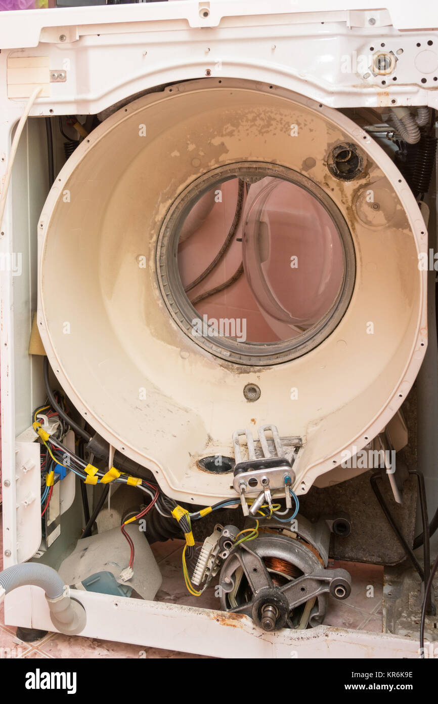 View parsed washing machine without the drum Stock Photo Alamy