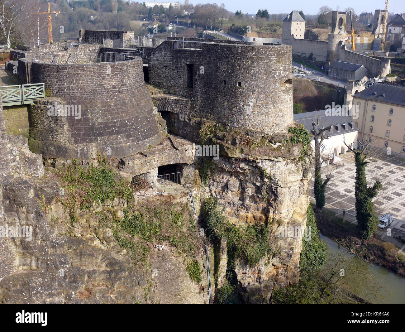 fortifications of luxembourg city Stock Photo Alamy