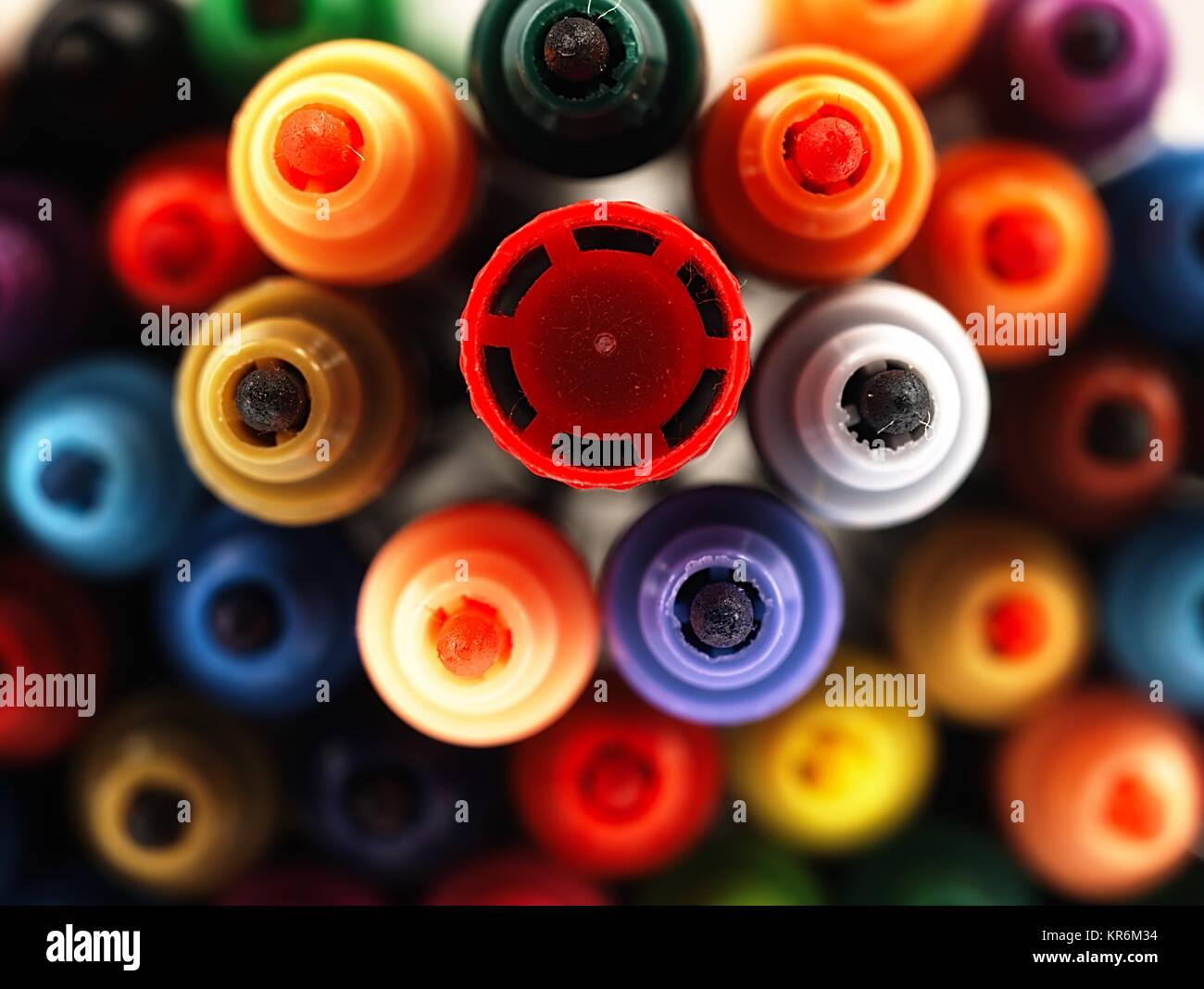 Colorful school markers closely Stock Photo Alamy