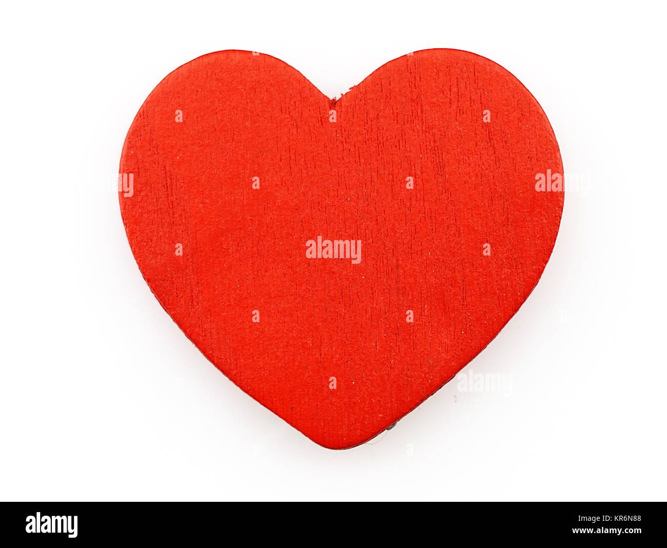 Red heart on a white background Stock Photo - Alamy