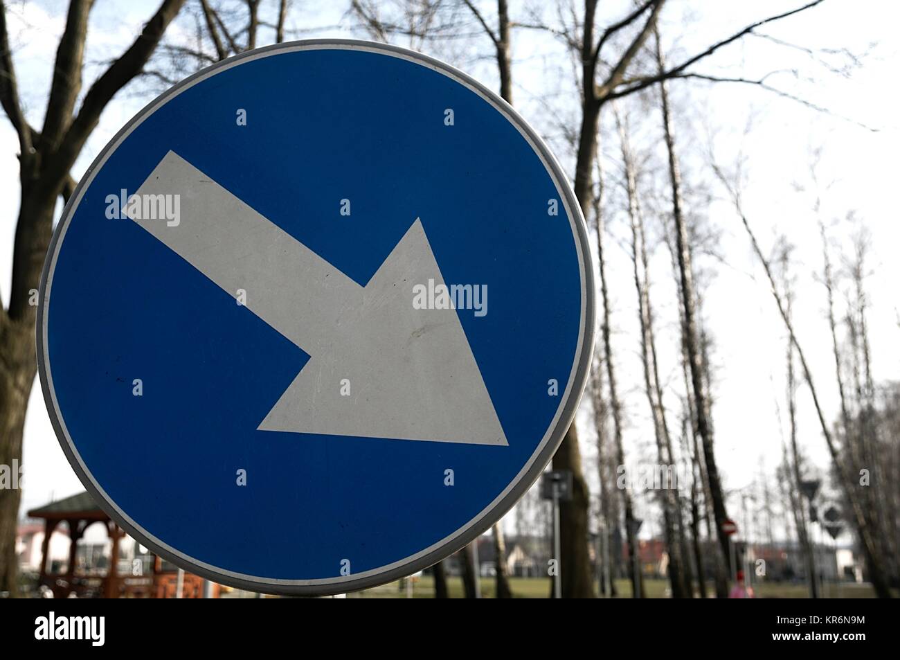 Road sign Straight ahead Stock Photo Alamy