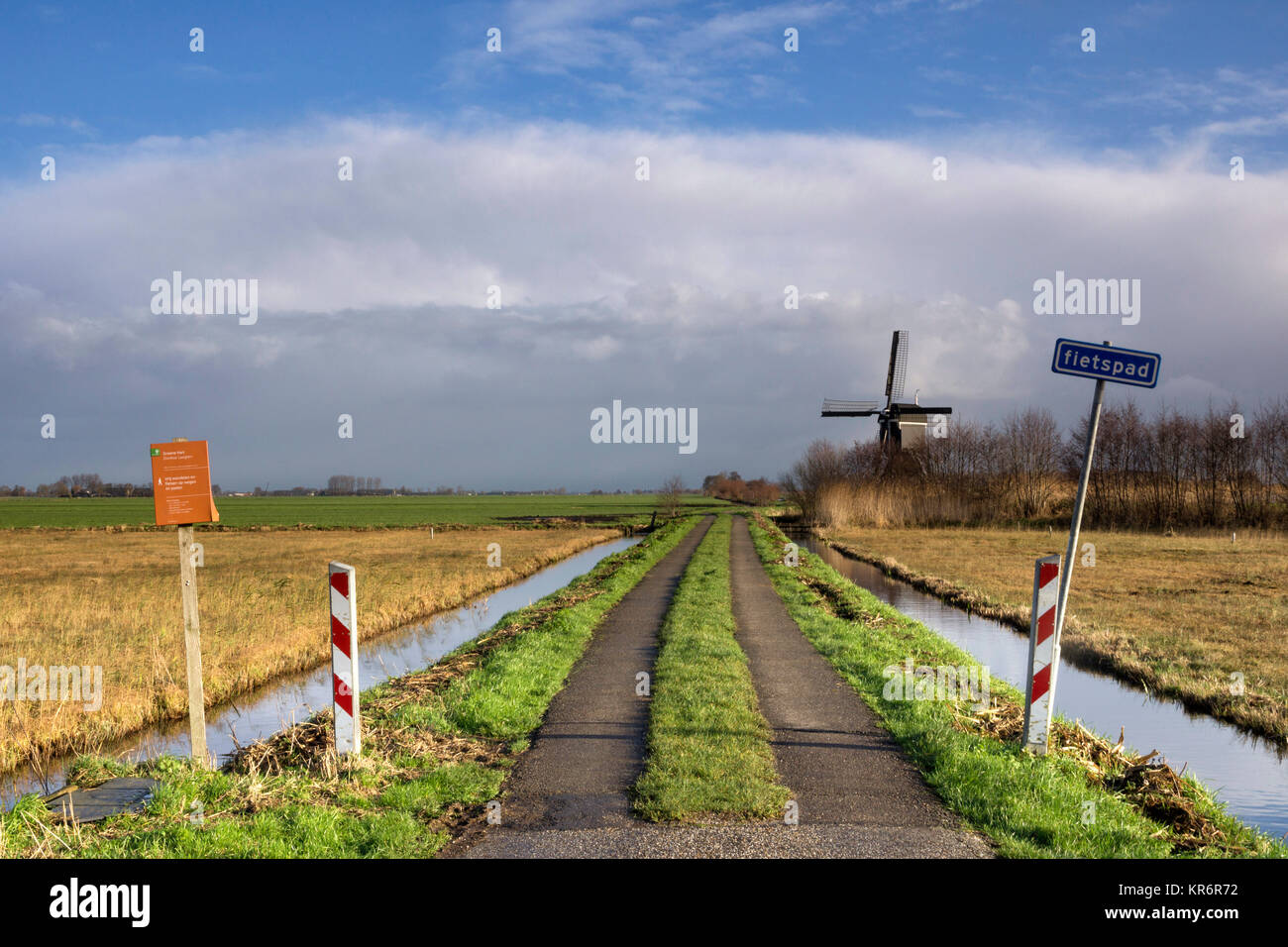 Cycle Path Donkse Laagten Stock Photo Alamy