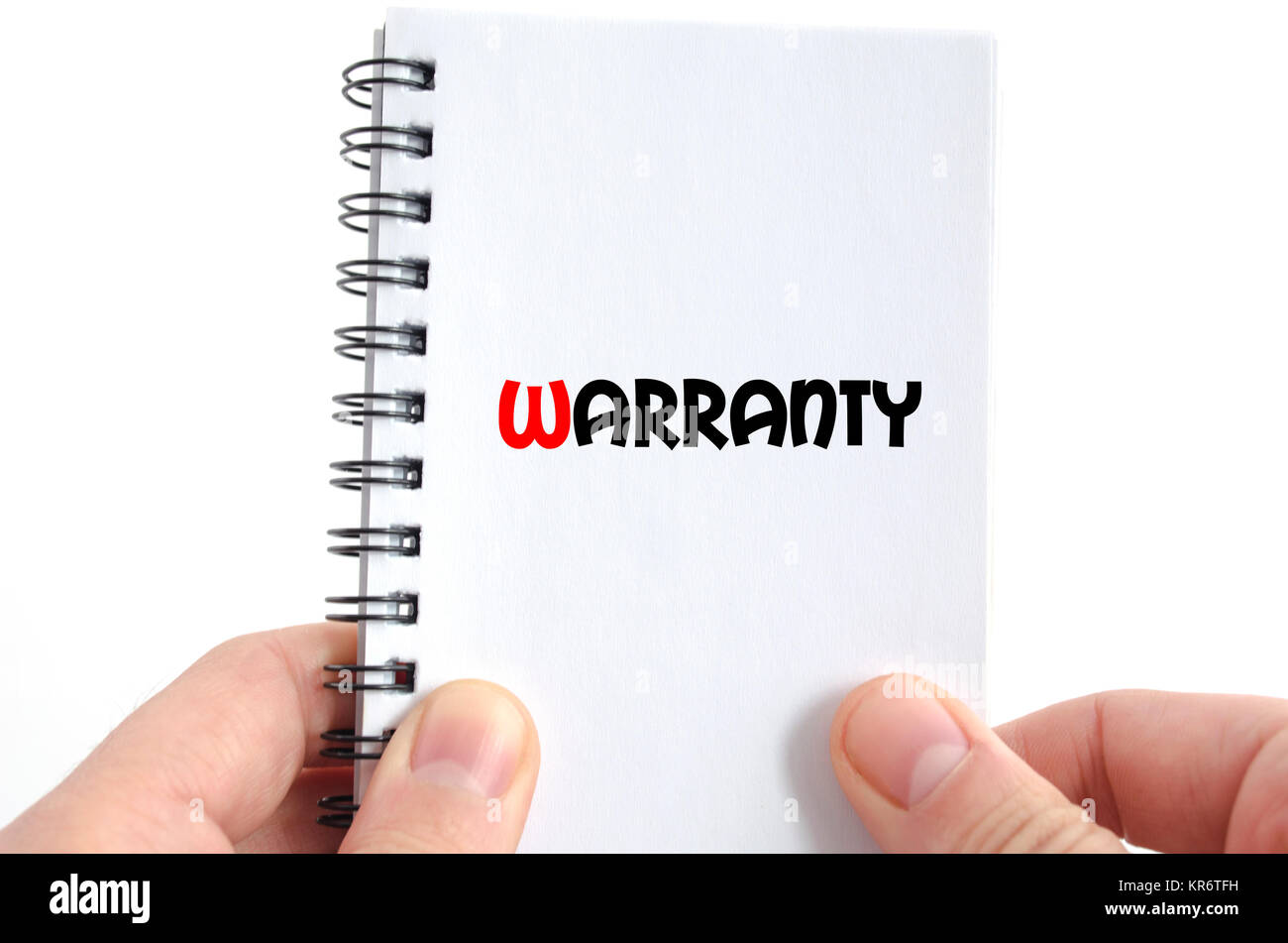 Warranty text concept Stock Photo