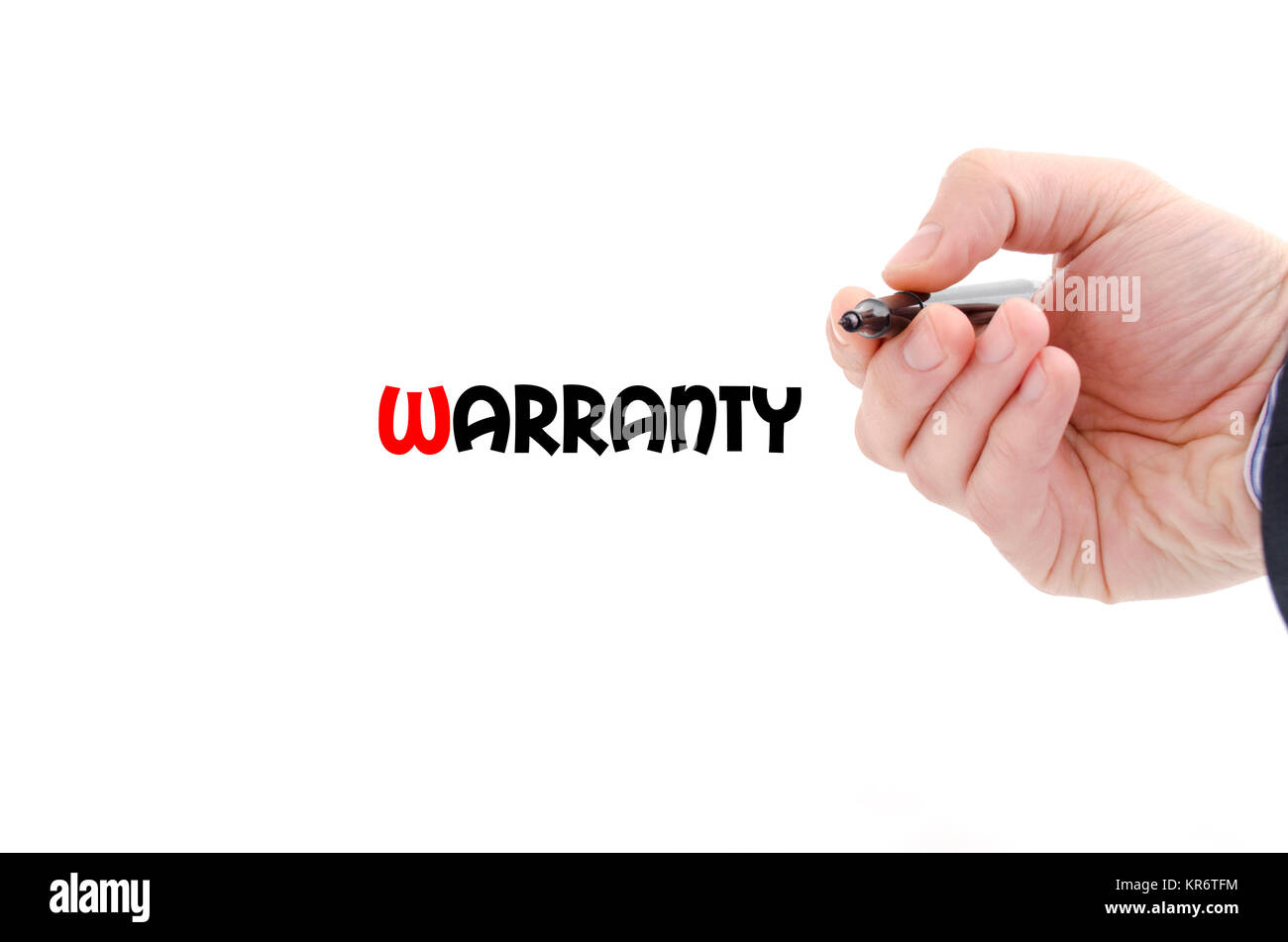 Warranty text concept Stock Photo Alamy