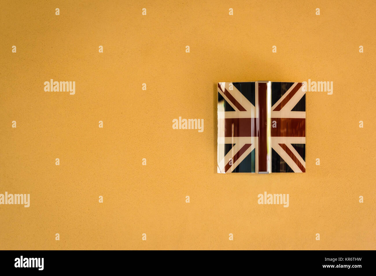 A british wall lamp Stock Photo