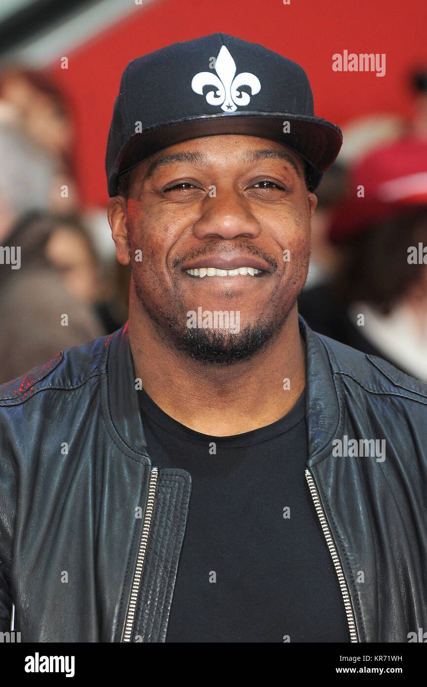 DJ Locksmith attends the European premiere of Captain America: Civil War at Westfield Shopping Centre in London. 26th April 2016 © Paul Treadway Stock Photo