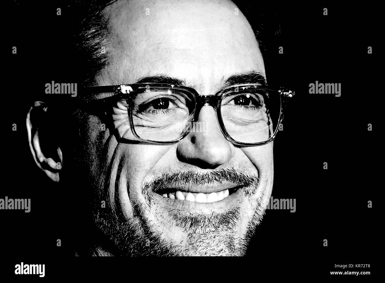 Robert Downey Jr Black And White Stock Photos Images Alamy
