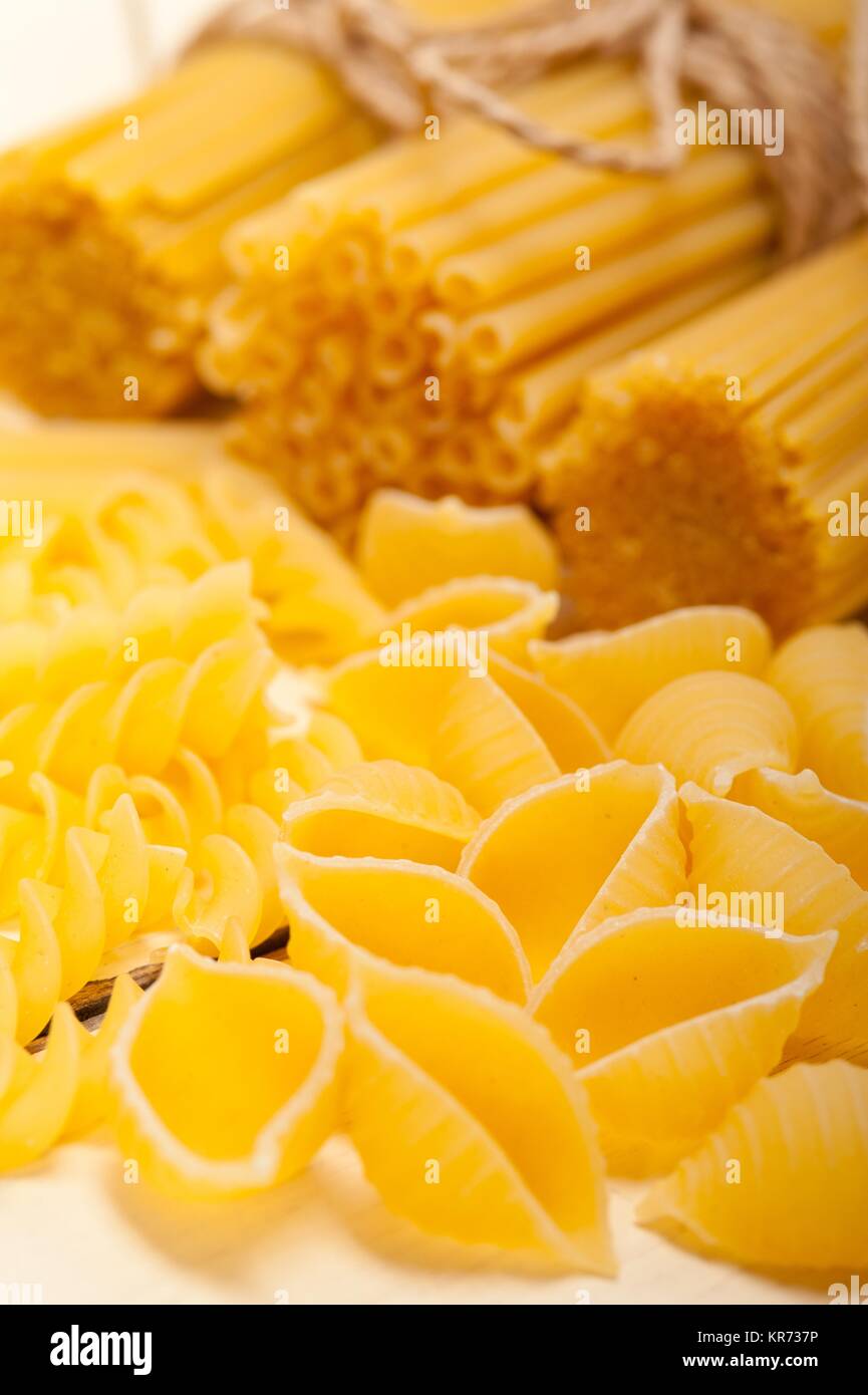 bunch of Italian pasta type Stock Photo Alamy