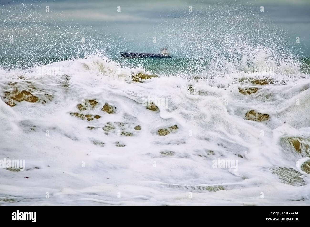 Storm on the Black Sea Stock Photo - Alamy