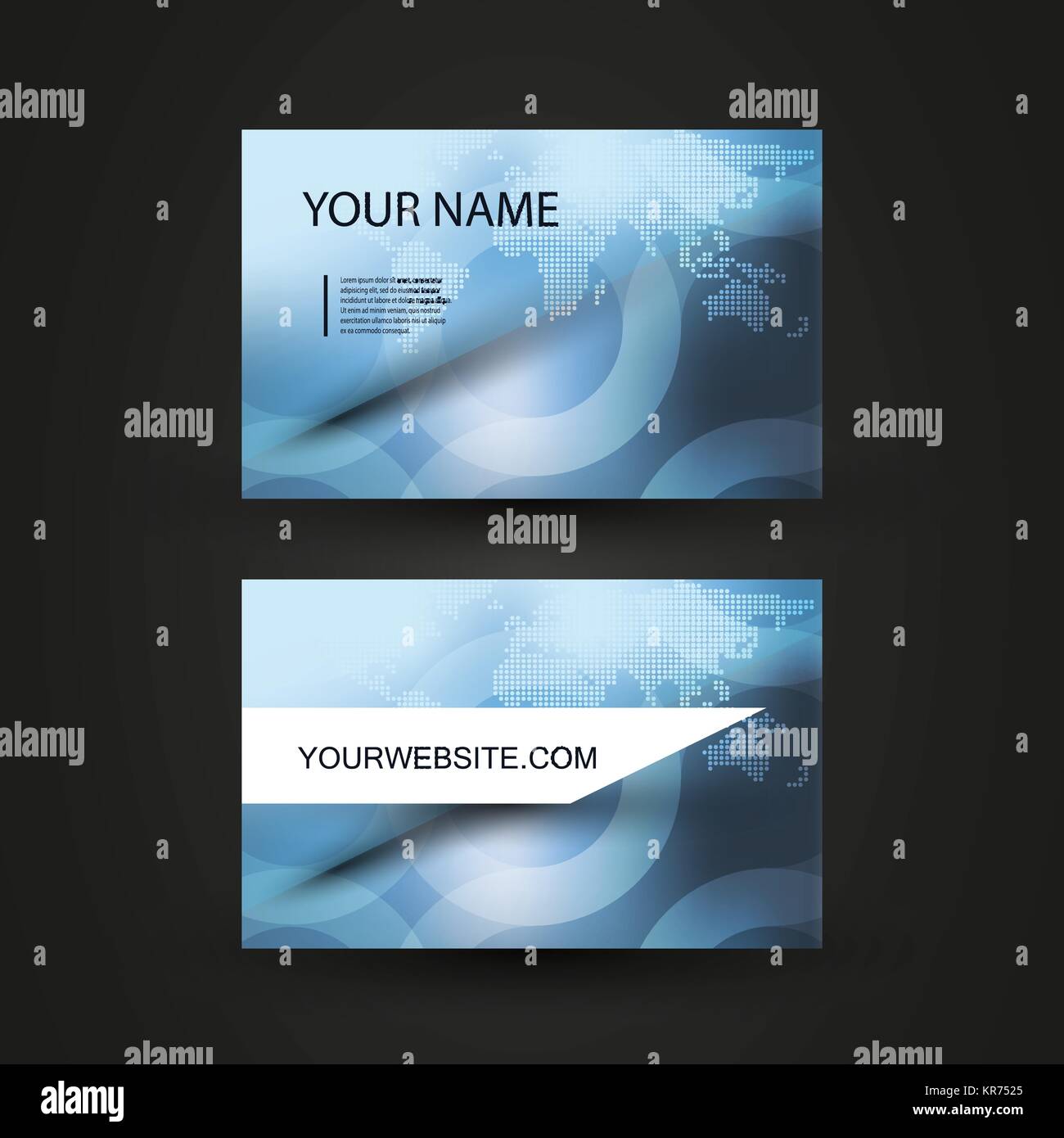 Abstract Colorful Modern Styled Business Card Template Creative Stock Vector Image Art Alamy