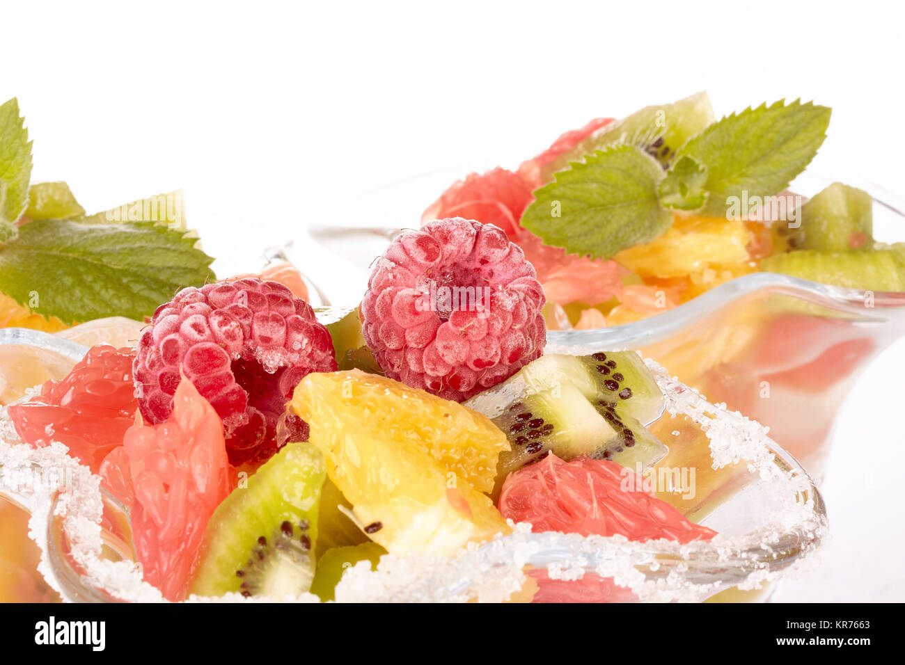 Fresh fruit salad Stock Photo - Alamy