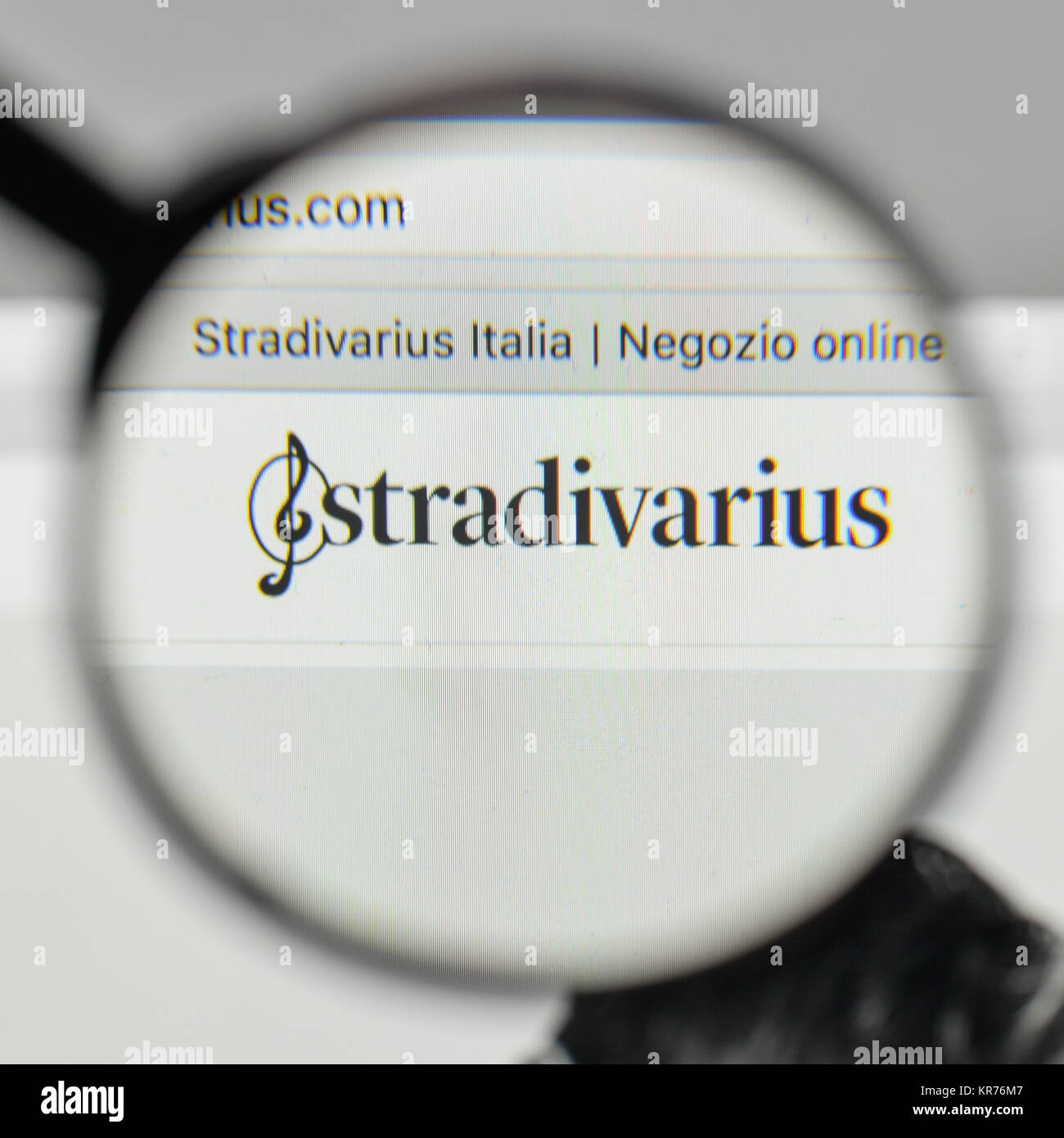 Milan, Italy - November 1, 2017: Stradivarius logo on the website homepage  Stock Photo - Alamy
