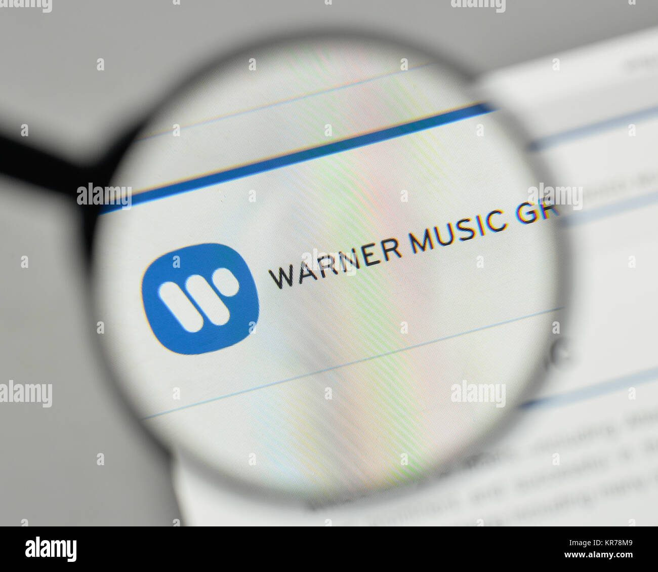 Milan Italy November 1 2017 Warner Music Group Logo On The