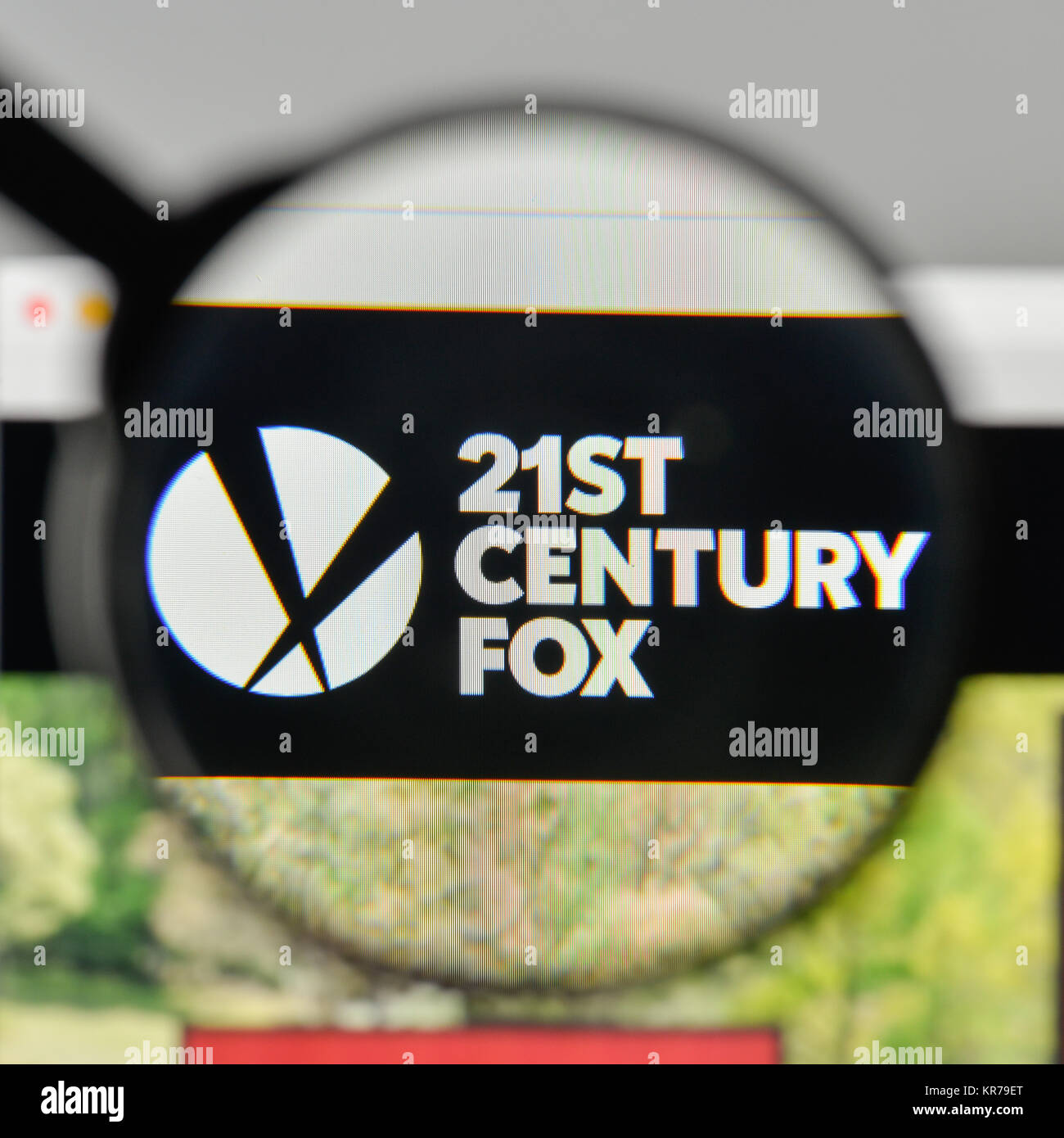 Milan, Italy November 1, 2017 21st Century Fox logo on the website
