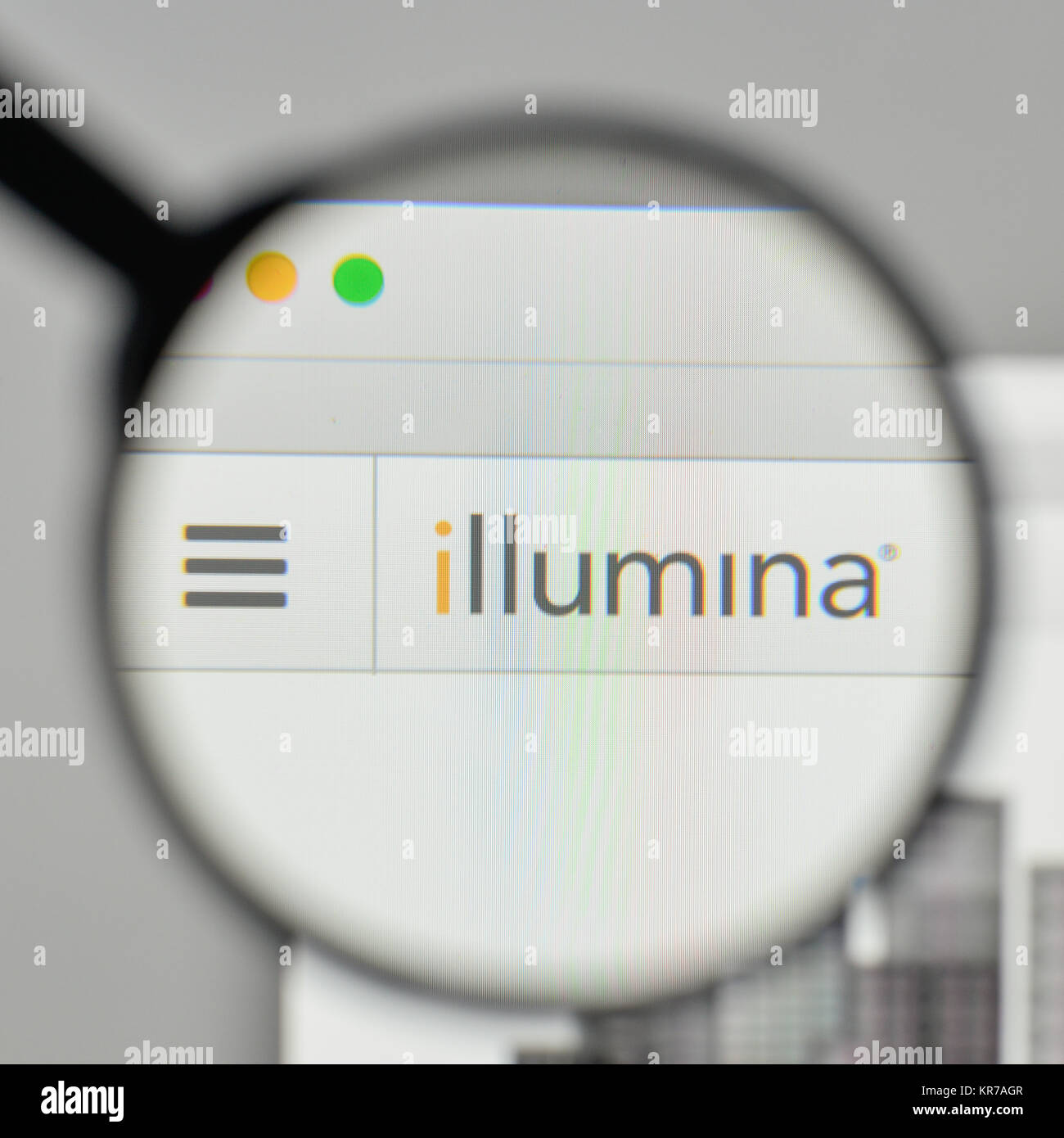 Milan Italy November 1 2017 Illumina Logo On The Website Stock Photo Alamy