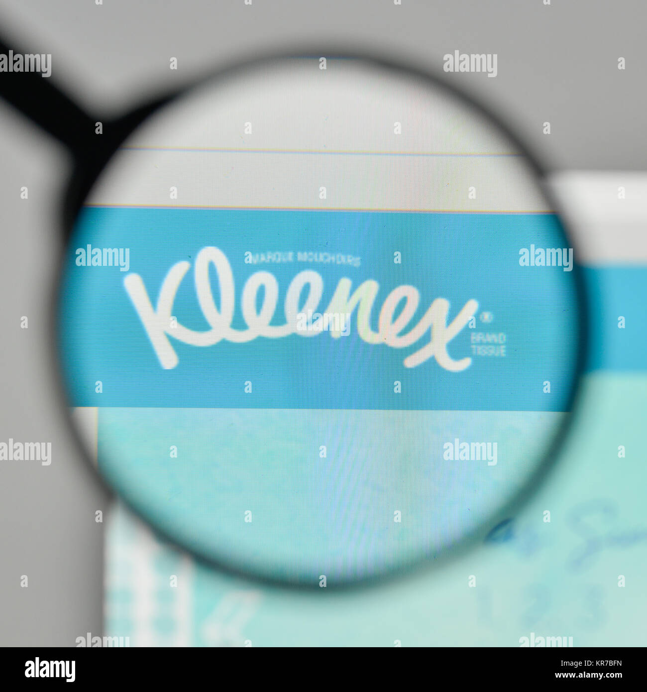 Milan, Italy - November 1, 2017: Kleenex logo on the website homepage Stock  Photo - Alamy