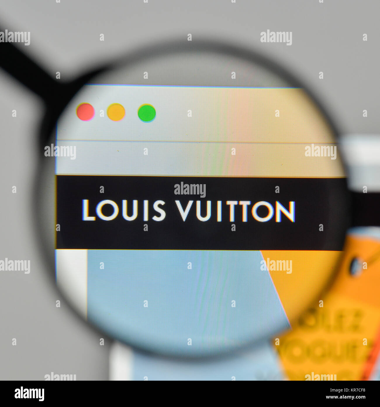 Milan, Italy - November 1, 2017: Louis Vuitton logo on the website homepage  Stock Photo - Alamy