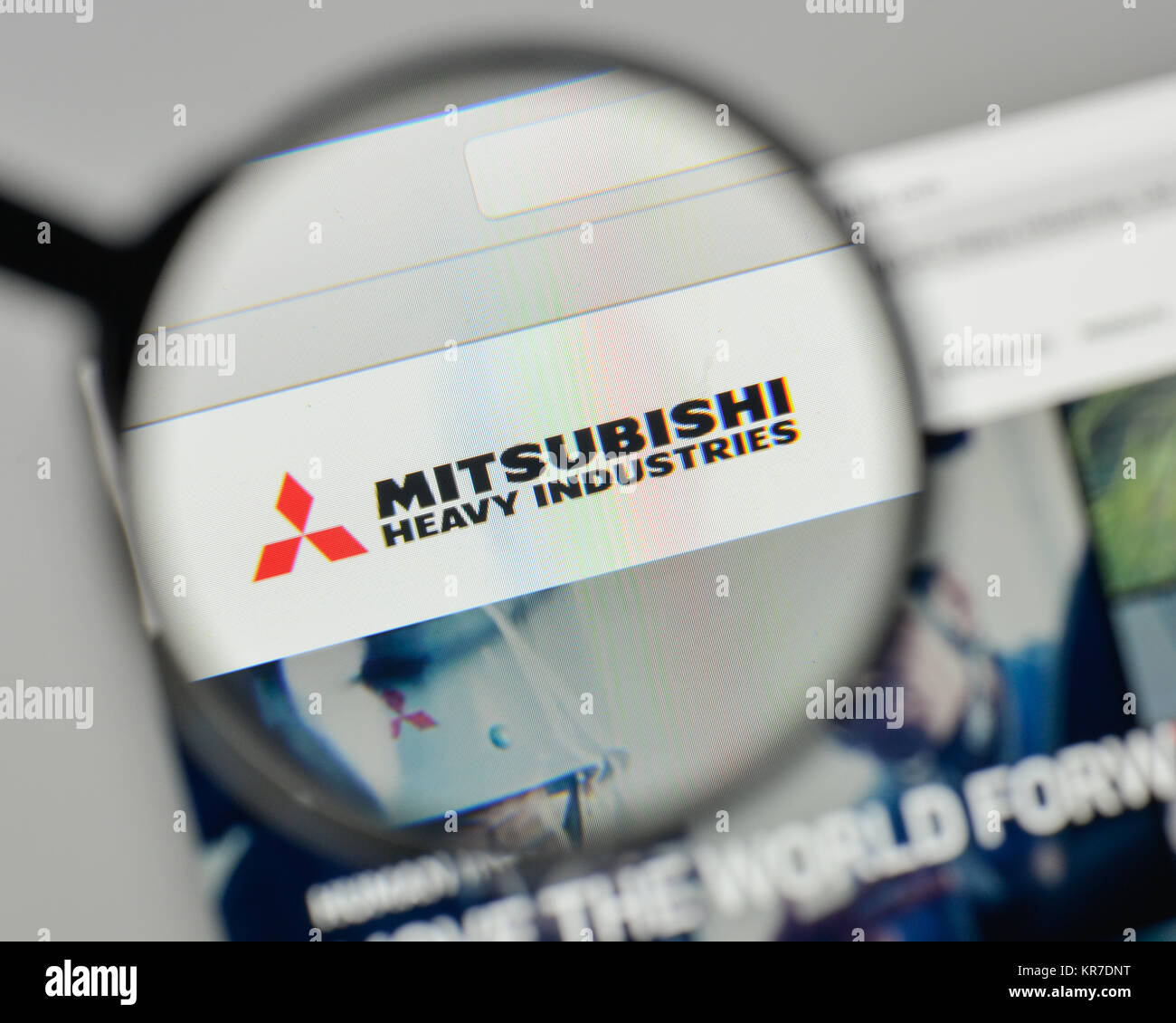 Milan, Italy - November 1, 2017: Mitsubishi Heavy Industries logo on ...