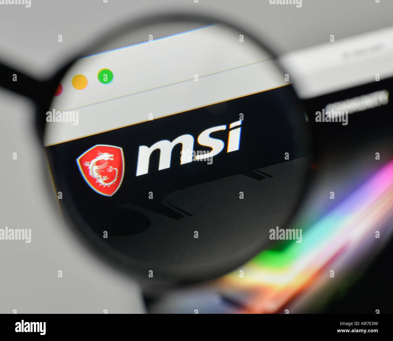 Milan, Italy - November 1, 2017: MSI logo on the website homepage Stock  Photo - Alamy