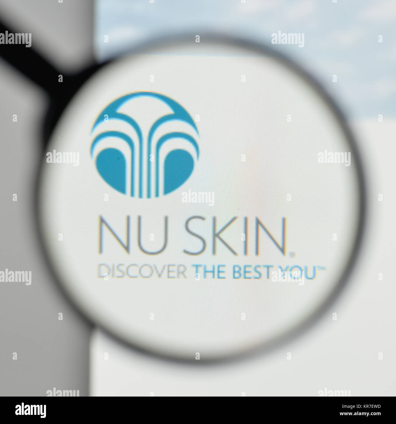 Milan, Italy - November 1, 2017: Nu Skin Enterprises logo on the website  homepage Stock Photo - Alamy