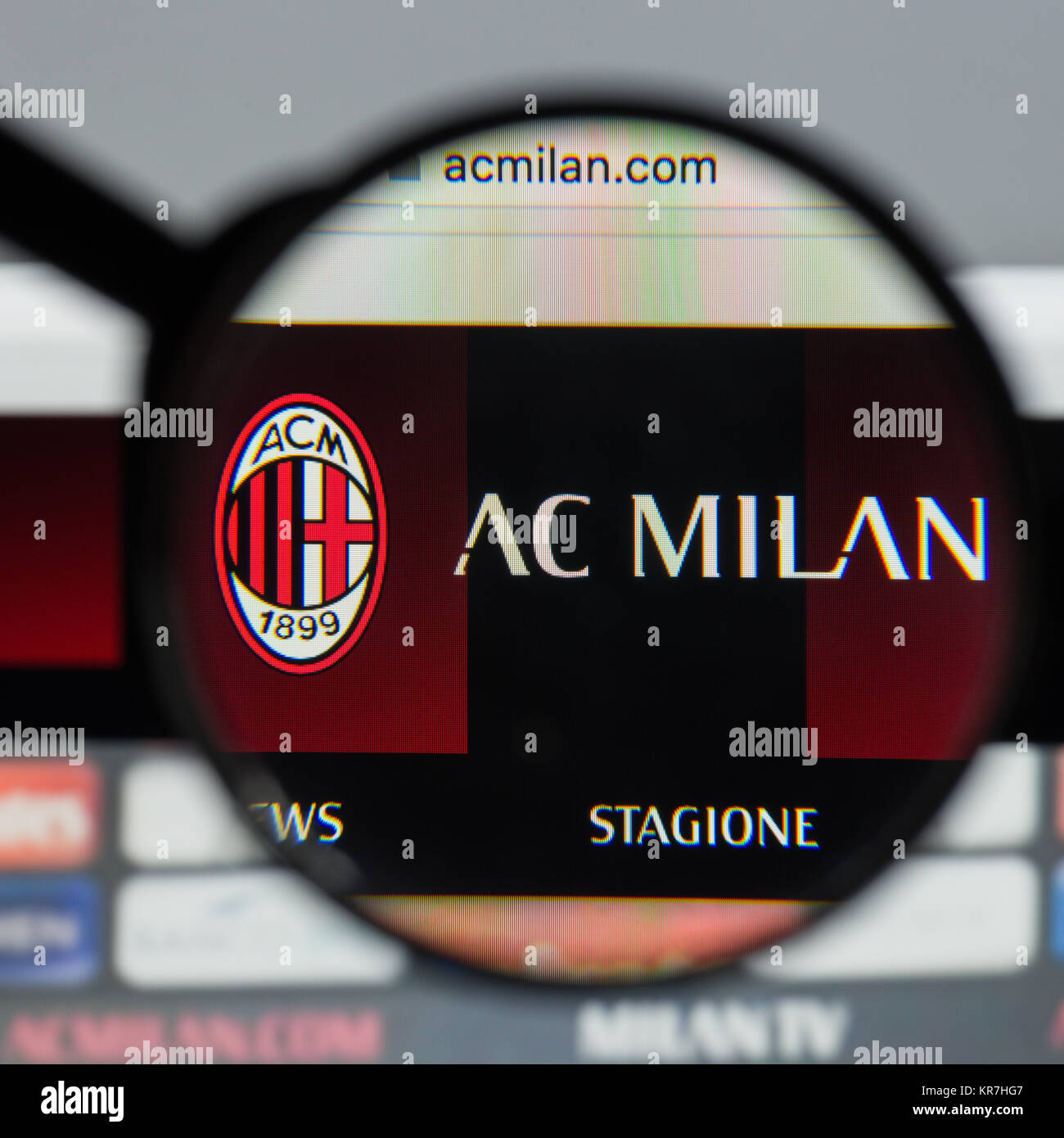 AC Milan Pokal Schlüsselanhänger mit Logo & Stern-Anhänger UEFA Champions League