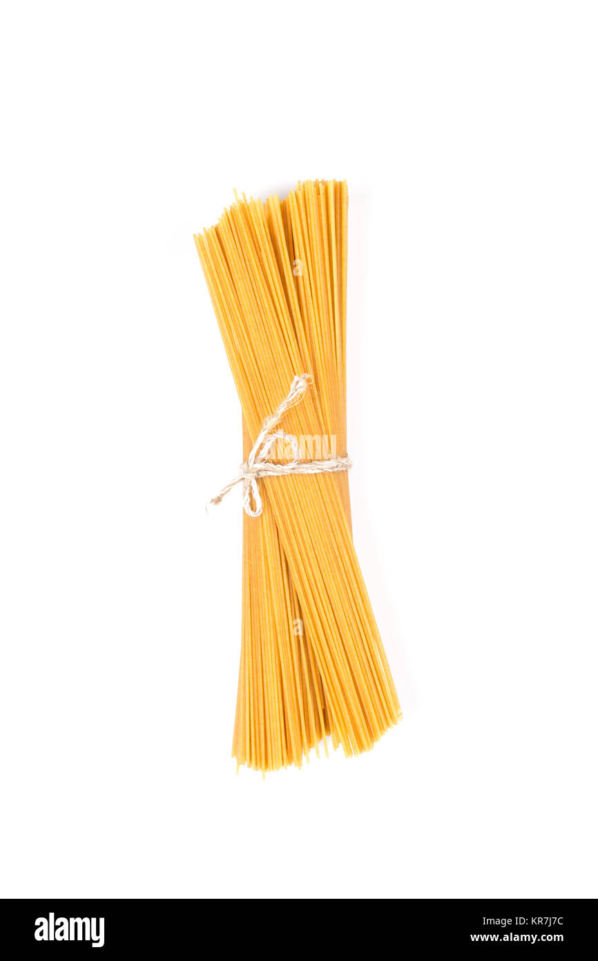 Organic whole wheat spaghetti Stock Photo Alamy