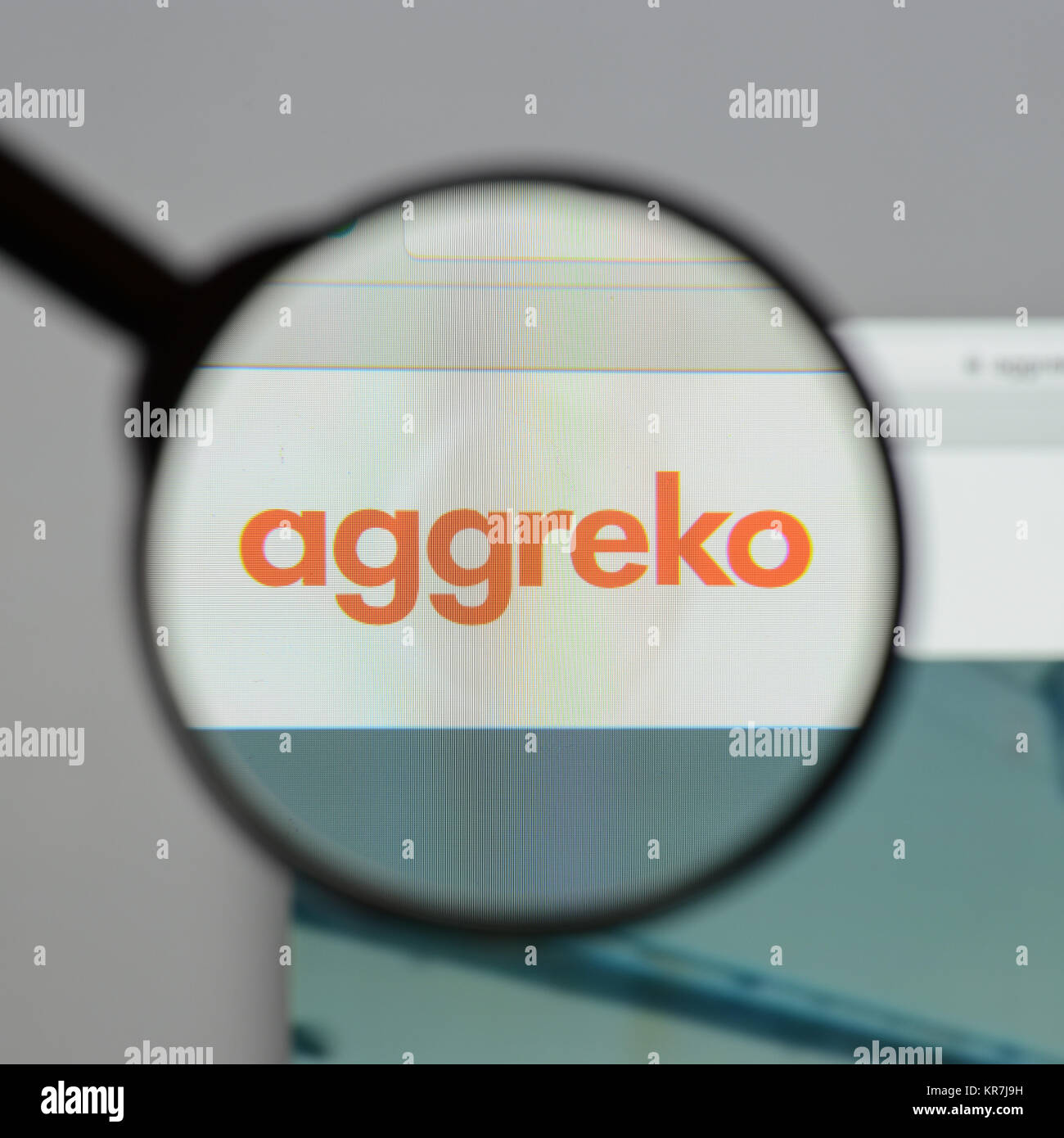 Milan, Italy - August 10, 2017: Aggreko website homepage. It is a ...